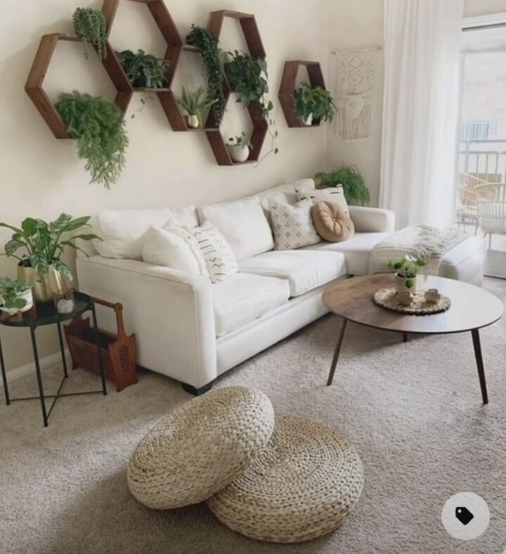 american interior design, Boho style living room