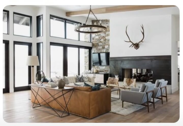 american interior design, Large living room