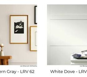 warm neutral paint colors, Modern Gray vs White Dove