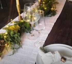 Simple festive tablescape