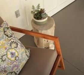 Side table next to a chair