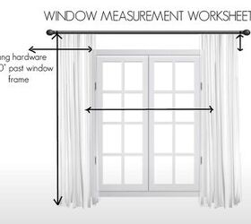 curtain hanging mistakes, Measuring a window for curtains