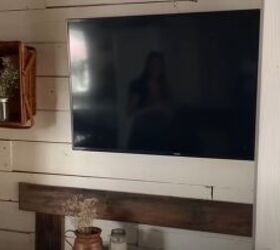 farmhouse shed, Fireplace and TV