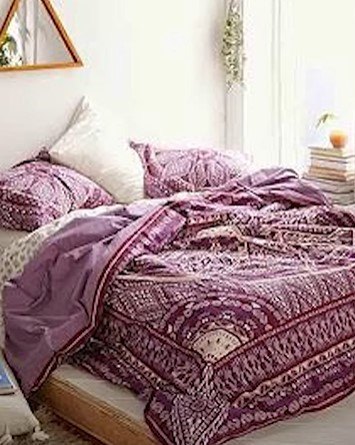 how to decorate boho, Purple boho bedroom