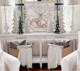 Winter living room decor