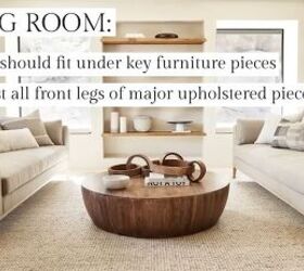 common decorating mistakes, Living room rug dimensions