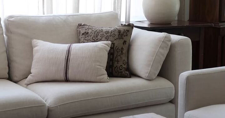 Pillows on the sofa