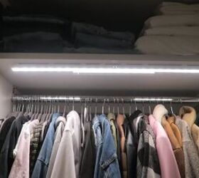 Organized closet in a small space