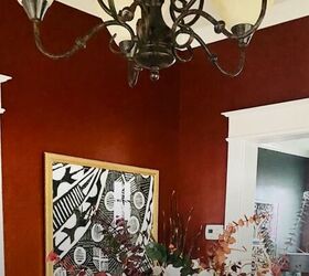 Firecracker Red color in the dining room