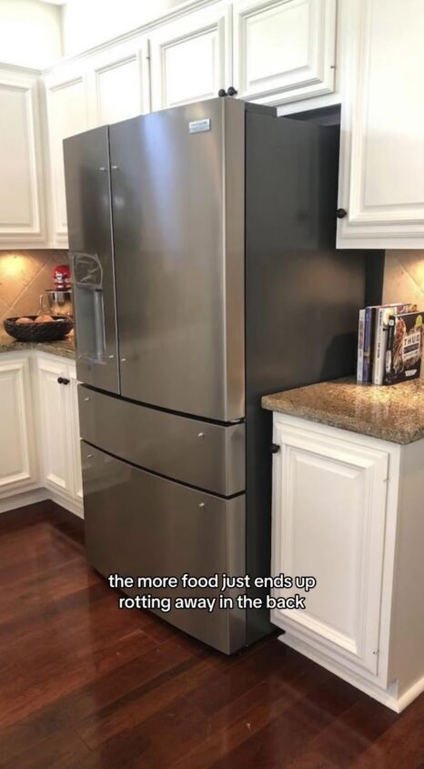 kitchen design mistakes, Counter depth fridge