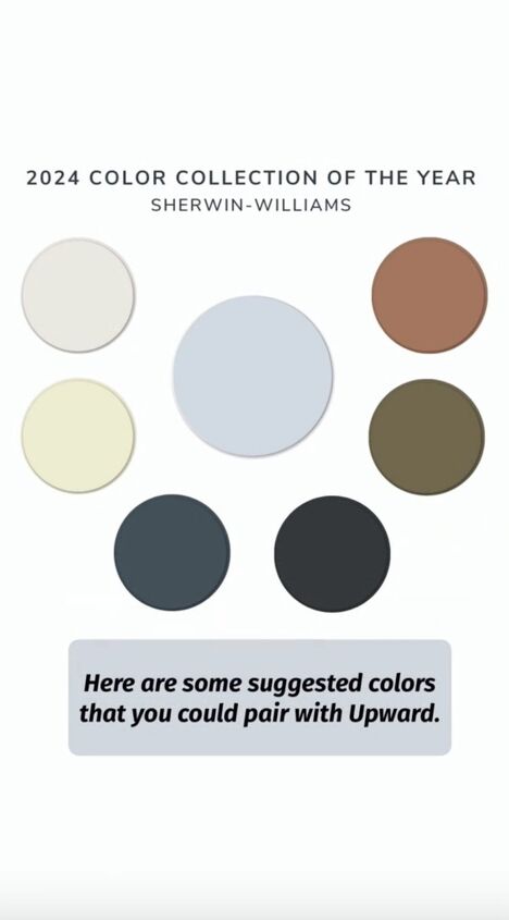 sherwin williams 2024 color of the year, Complementary colors for Upward