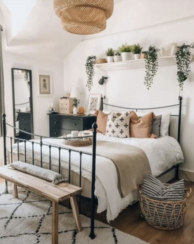 bedroom styles, Bedroom with a bohemian style