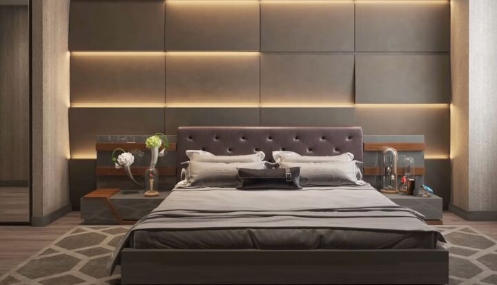 bedroom styles, Bedroom in a modern style