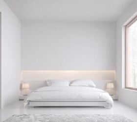 balance in interior design, Bedroom without plants