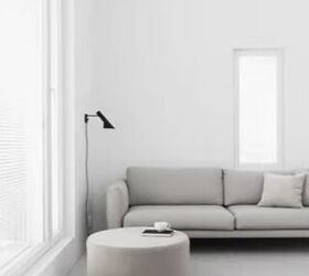 White walls and gray furniture