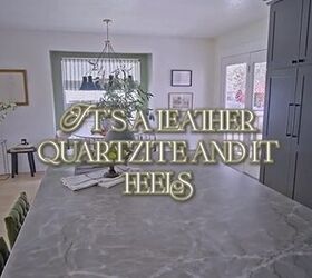 Leather quartzite countertops in the kitchen
