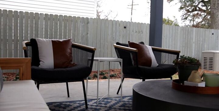 patio makeover, Club chairs from Target