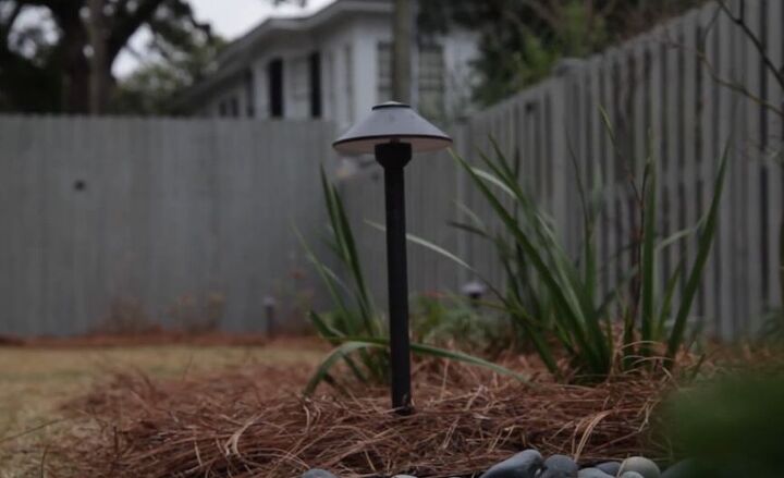 patio makeover, Outdoor path light