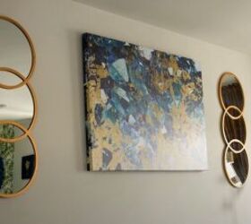 eclectic glam, Wall art with symmetrical mirrors