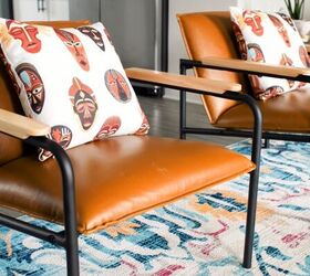 eclectic glam, Accent chairs with throw pillows
