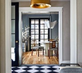 timeless elegance with checkered tile