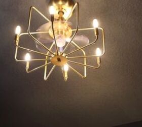 Chandelier with a ceiling fan