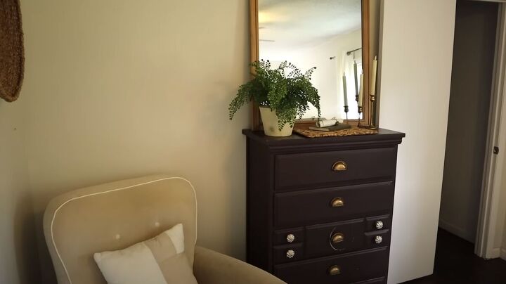 master bedroom tour, Refinished dresser