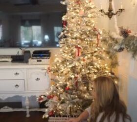 how to decorate after christmas, Removing decor from a Christmas tree