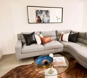 how to make a small space look bigger, Styled coffee table decor