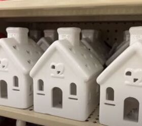 valentines day decor, Little houses with heart embellishments