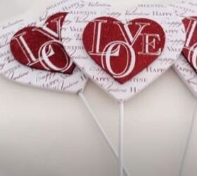 valentines day decor, Love heart picks
