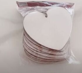 valentines day decor, Pack of paintable hearts
