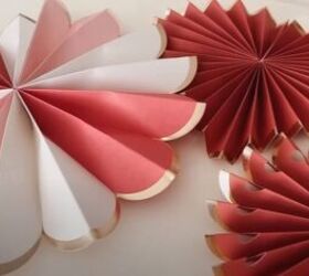 valentines day decor, Red and pink fans
