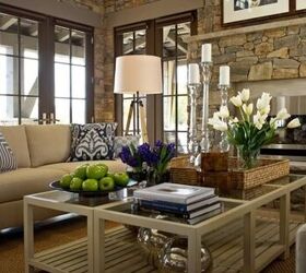 family room design, Standard height coffee table