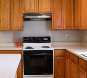 6 ways to make 1990's honey oak kitchen cabinets look shockingly stunning WITHOUT paint