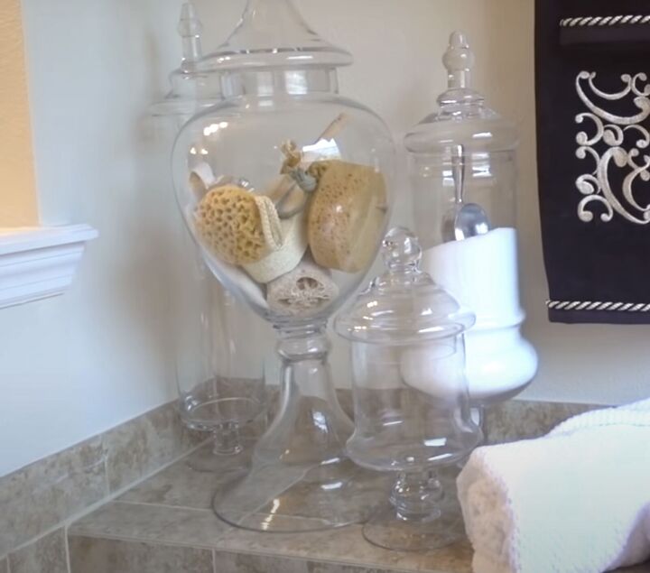 luxury bathroom ideas, Apothecary jars for storage