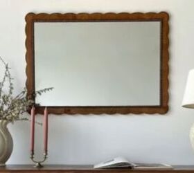 interior design trends 2024, Mirror with scalloped frame