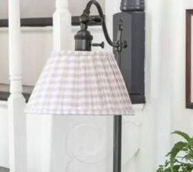 interior design trends 2024, Cute checkered lampshade