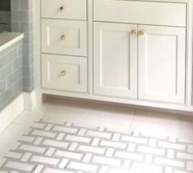 interior design trends 2024, Mix of tile styles in a bathroom