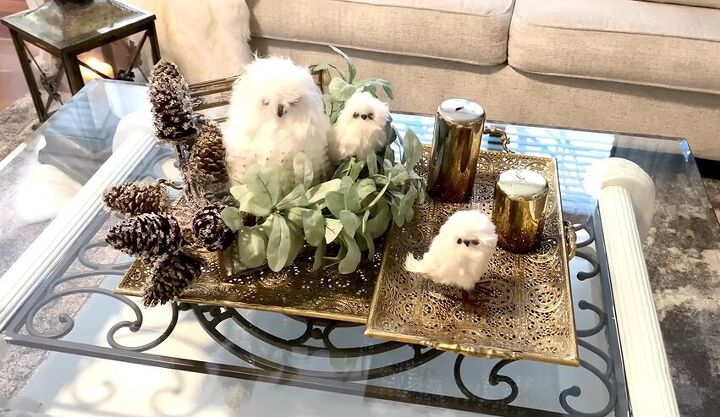 winter decor after christmas, Winter coffee table styling