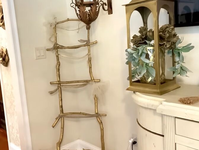 winter decor after christmas, Decorative ladder