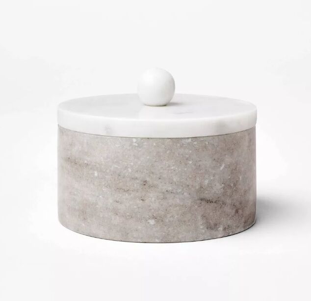 studio mcgee spring 2024, Round marble decorative box