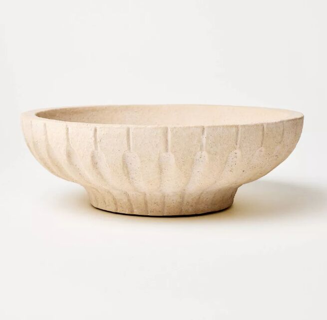 studio mcgee spring 2024, Ceramic carved bowl