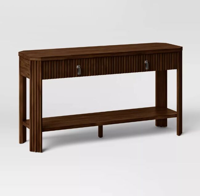 studio mcgee spring 2024, Laguna Nigel fluted wooden console table