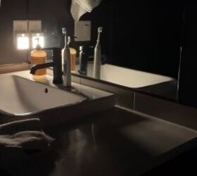 small bathroom makeover, Motion sensor lights