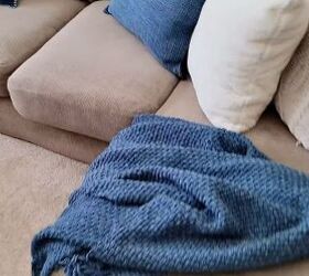 how to refresh your living room, Blue throw blanket