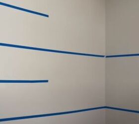 small office makeover, Marking where the shelves will go