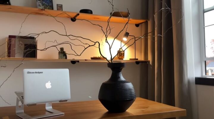 small office makeover, Branch in a vase