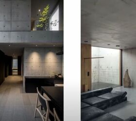 interior design materials, Industrial interior design with concrete