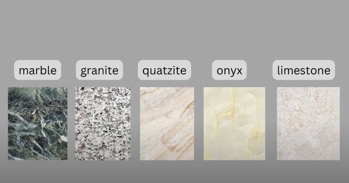 interior design materials, Different types of stone